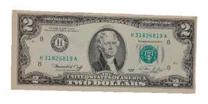 2 dollar bill 1976 in perfect condition